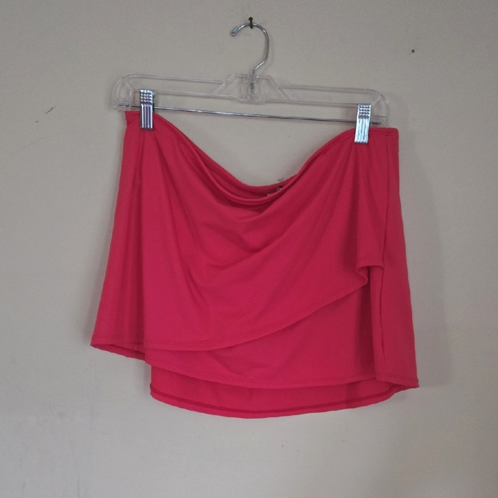 Jantzen Pink Faux Wrap Skort Bikini Bottoms 14